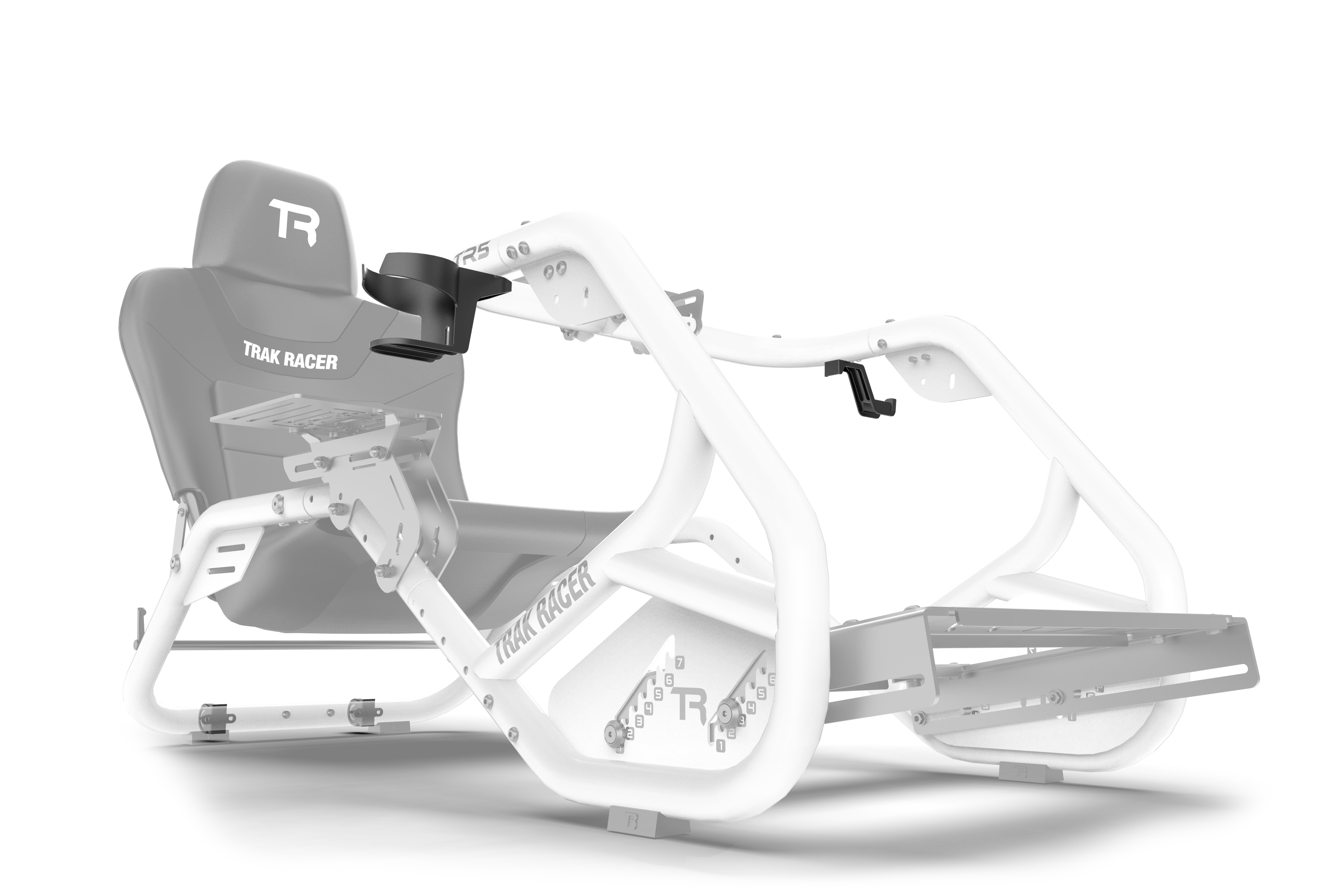 Accessory Kit for Trak Racer TR5 with Caster Wheels, Drink Holder and Headphone Hook - Image 2