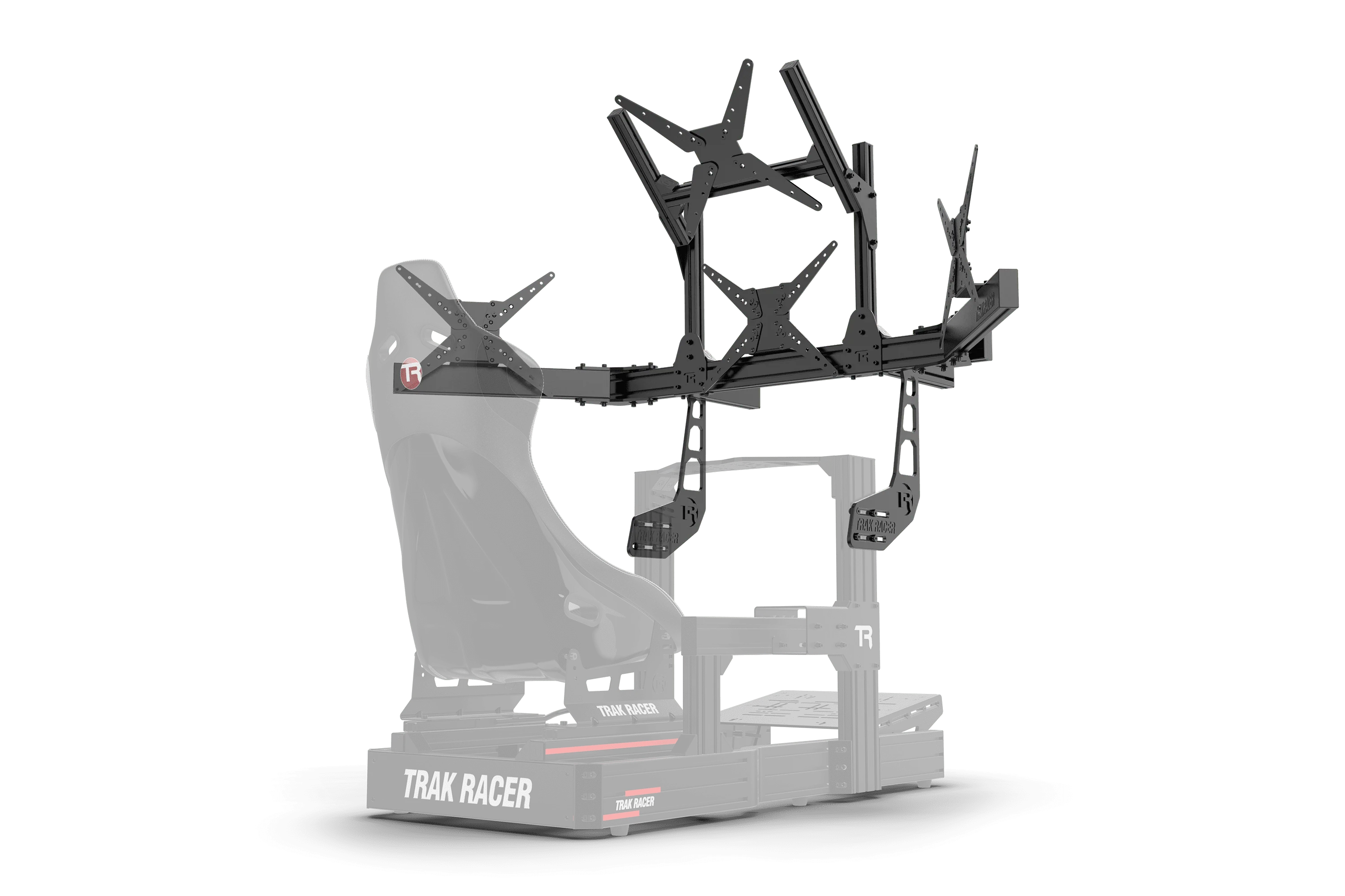 Cockpit-Mounted Quad Monitor Stand - Supports up to 45" Displays - Image 3