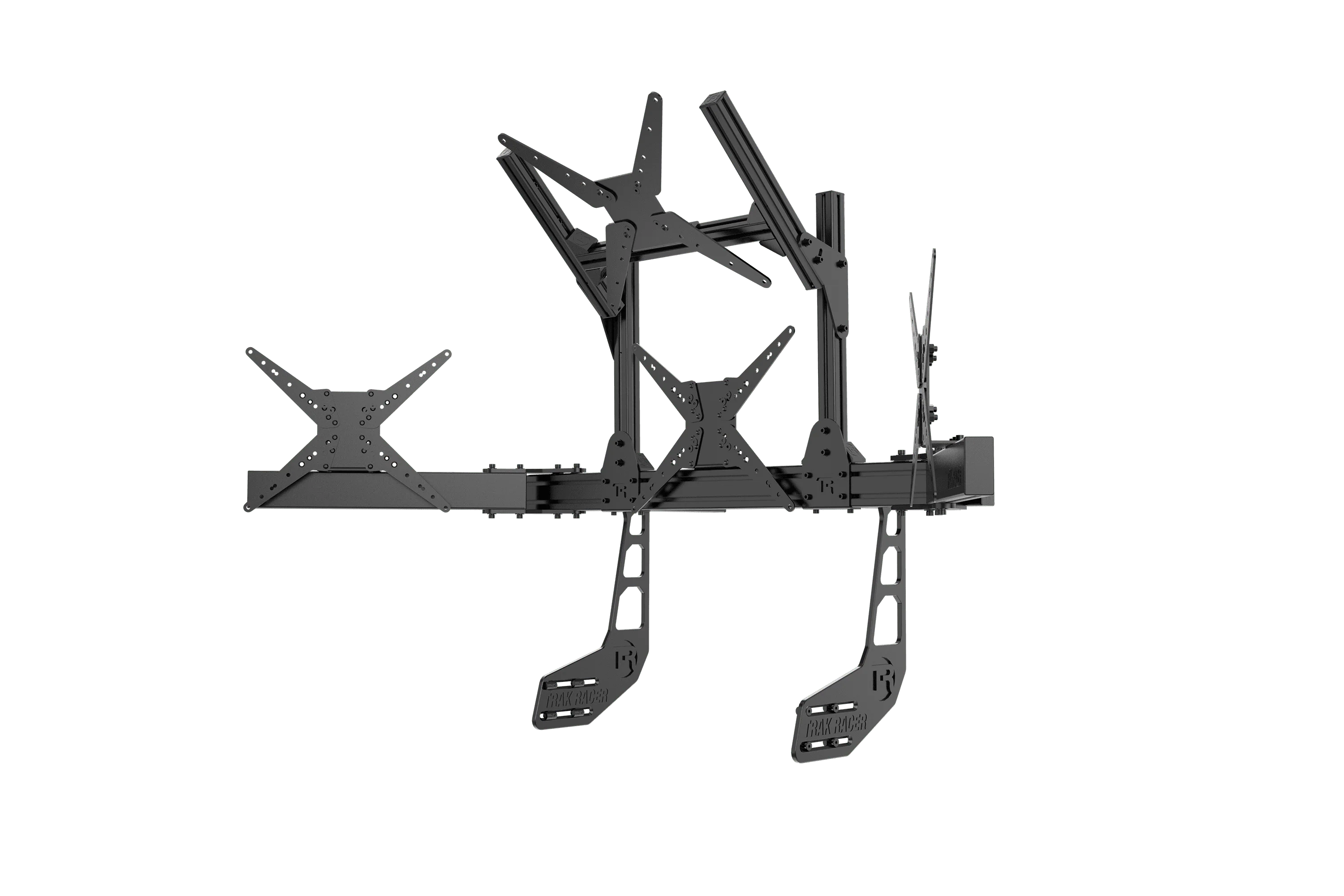 Cockpit-Mounted Quad Monitor Stand - Supports up to 45" Displays - Image 6