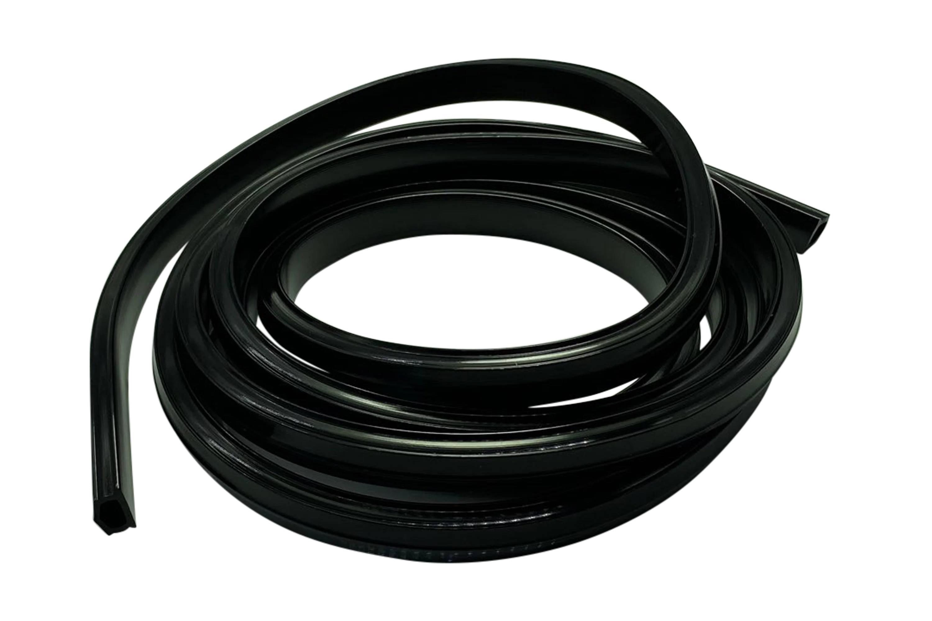 2m/79" Black Rubber Dust/Design Strip – Anti-Slip Protective Edge Trim for Aluminium Profile Sim Rigs - Image 2