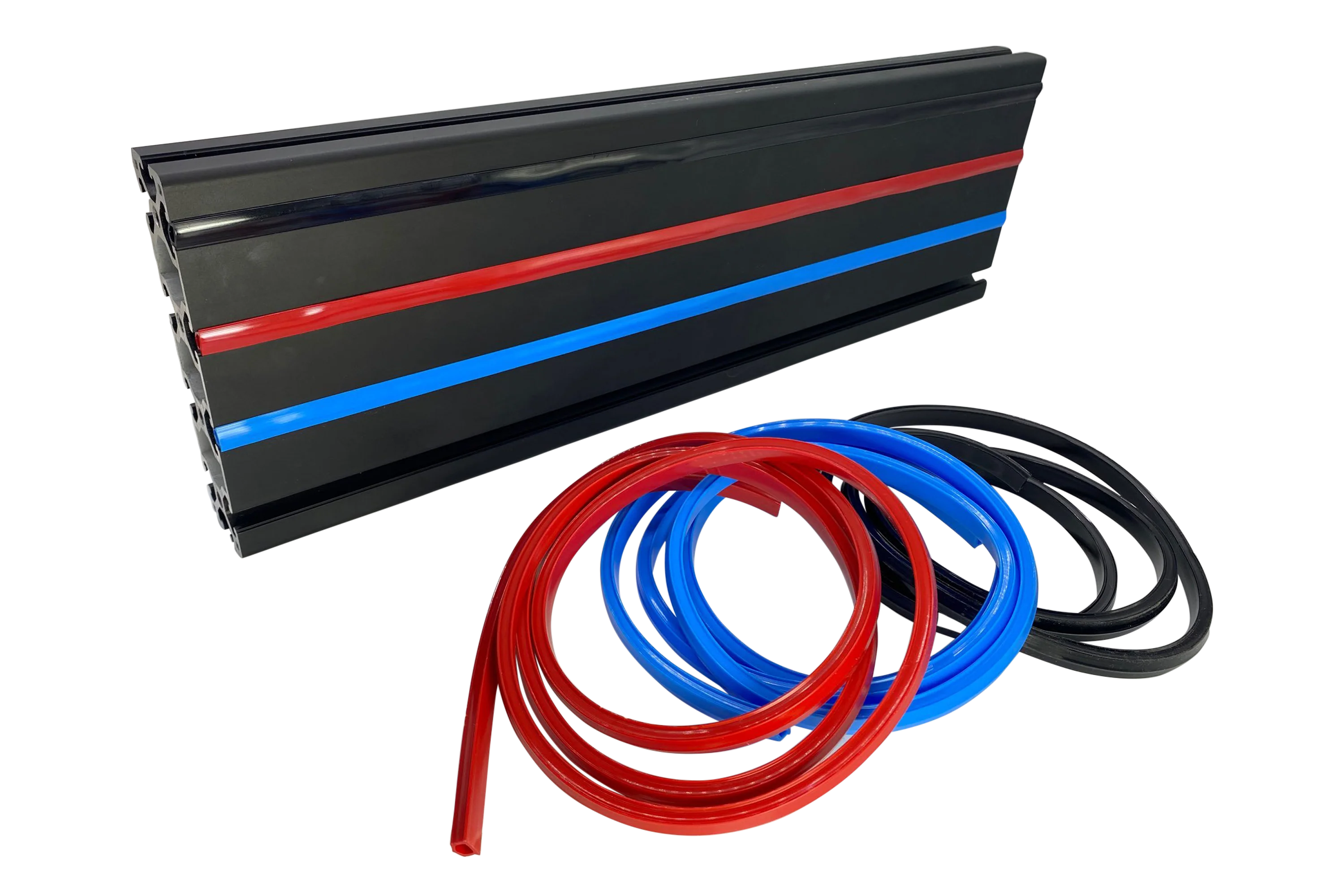 2m/79" Blue Rubber Dust/Design Strip – Anti-Slip Protective Edge Trim for Aluminium Profile Sim Rigs