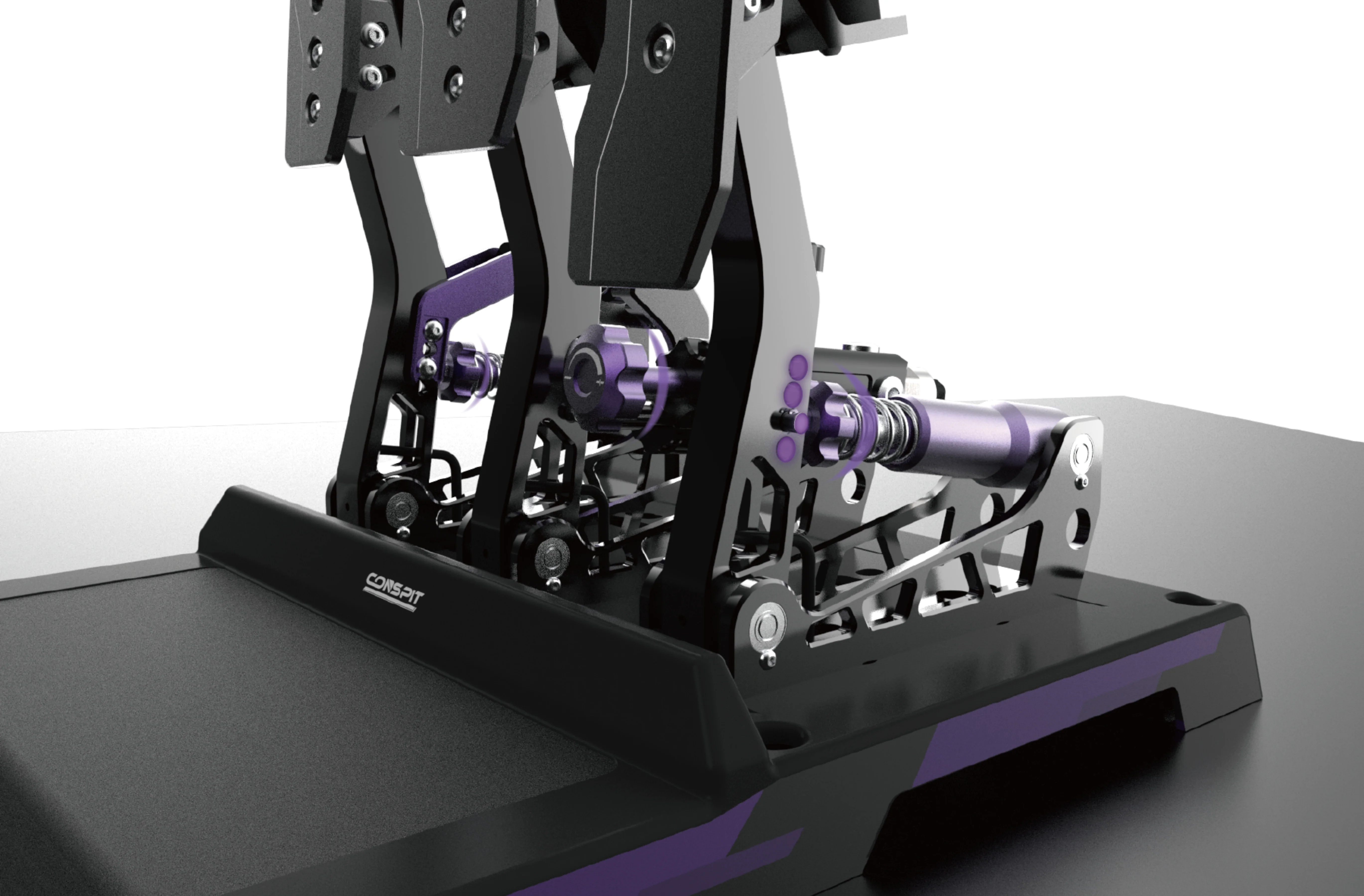Conspit CPP-Lite 3 Pedal Set β Hydraulic Load Cell Sim Racing Pedals - Image 9