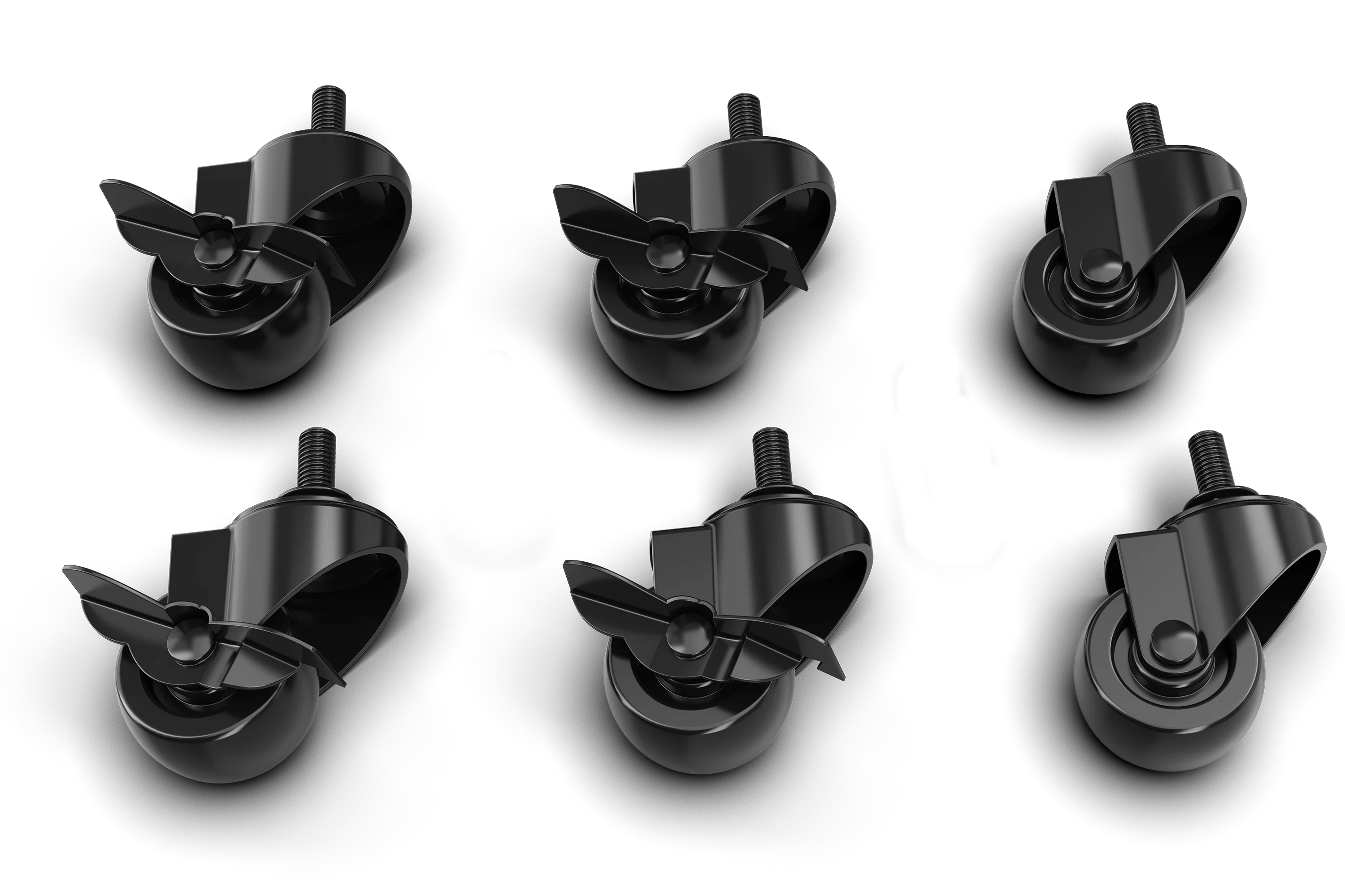 Trak Racer Simulator Caster Wheel with Brake Kit for TR8 Pro, TRX and more