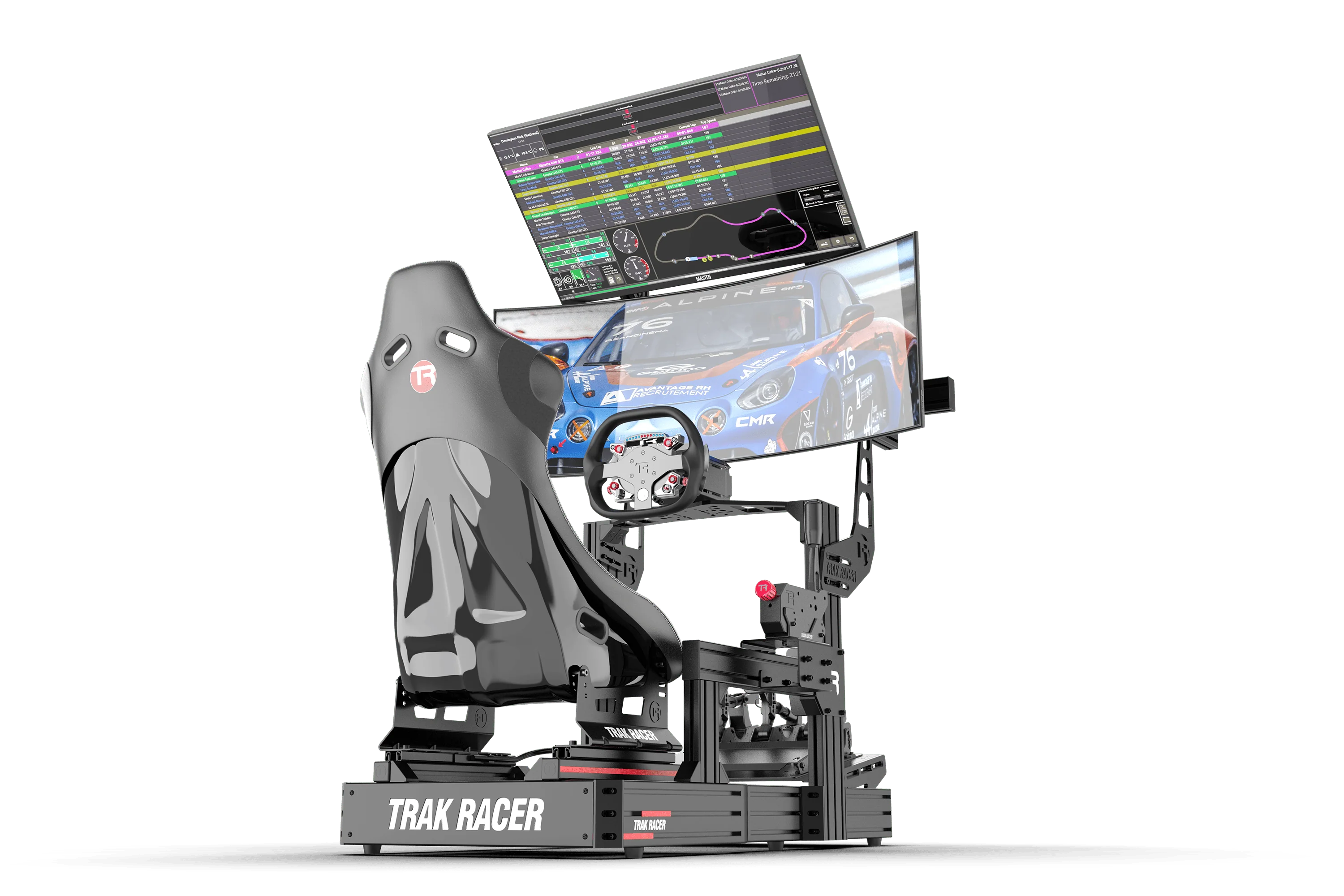 Cockpit-Mounted Dual Monitor Stand - Supports up to 80" Display