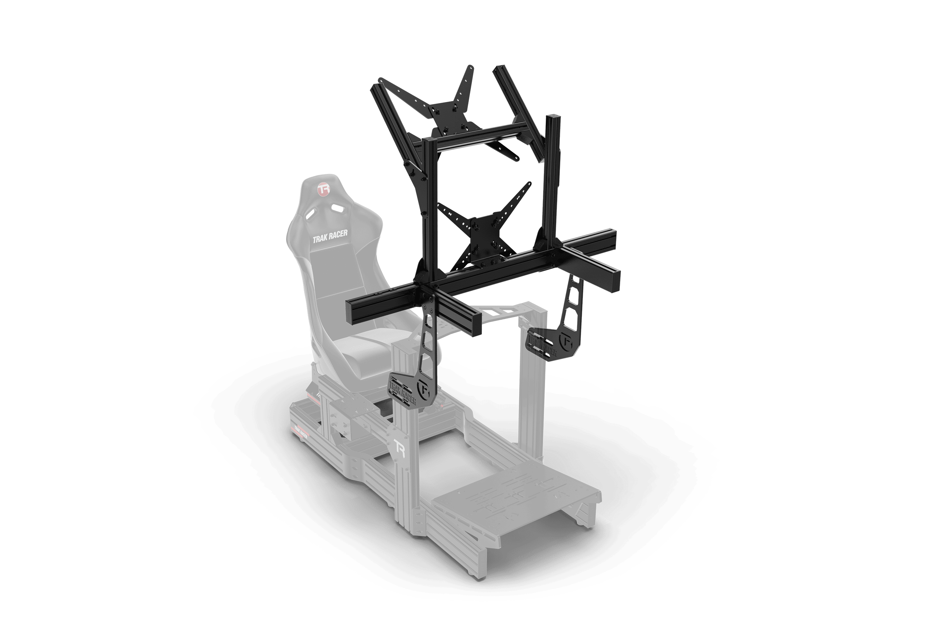 Cockpit-Mounted Dual Monitor Stand - Supports up to 80" Display - Image 5