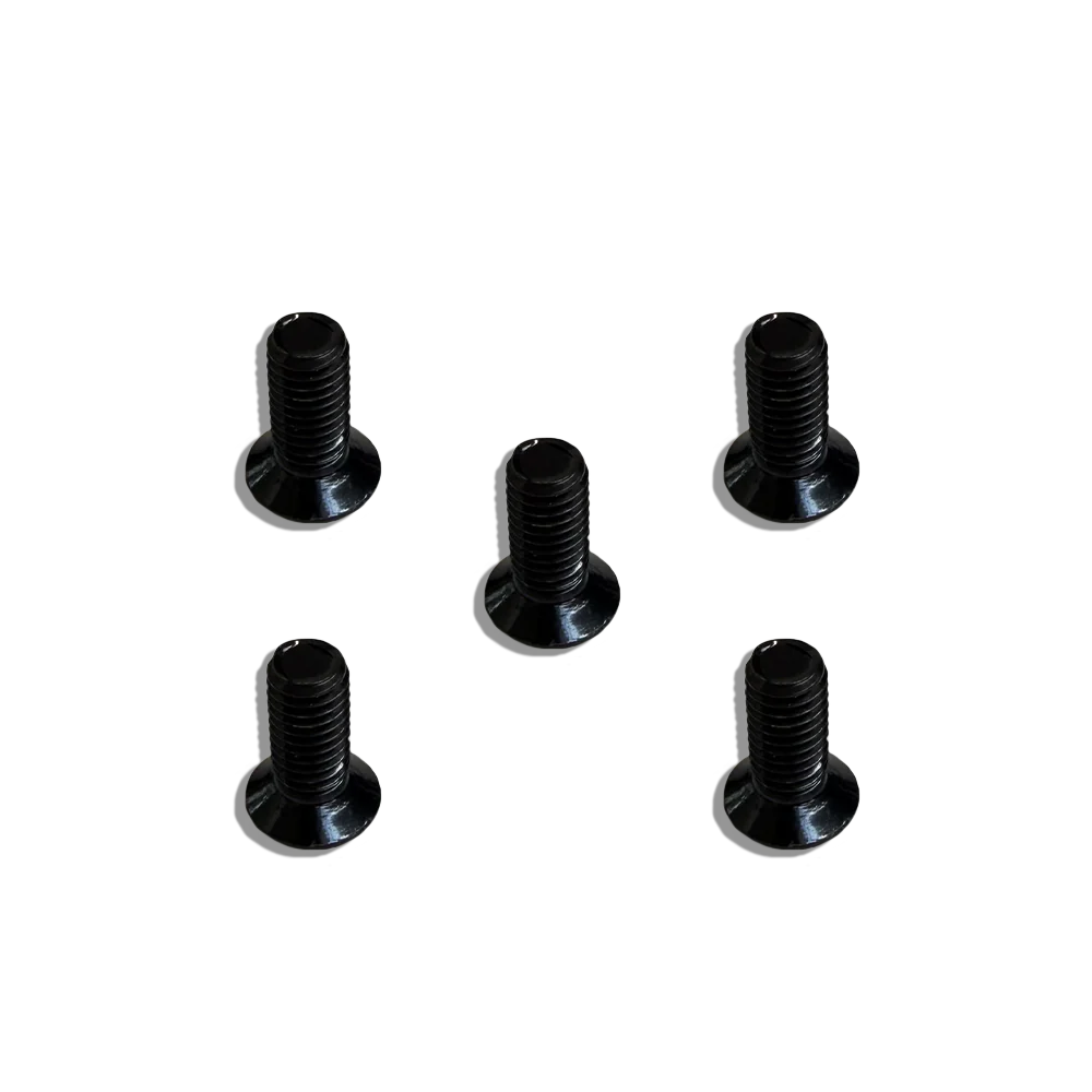 M8 x 20mm Hardened Flat Hex Screws - Pack of 5