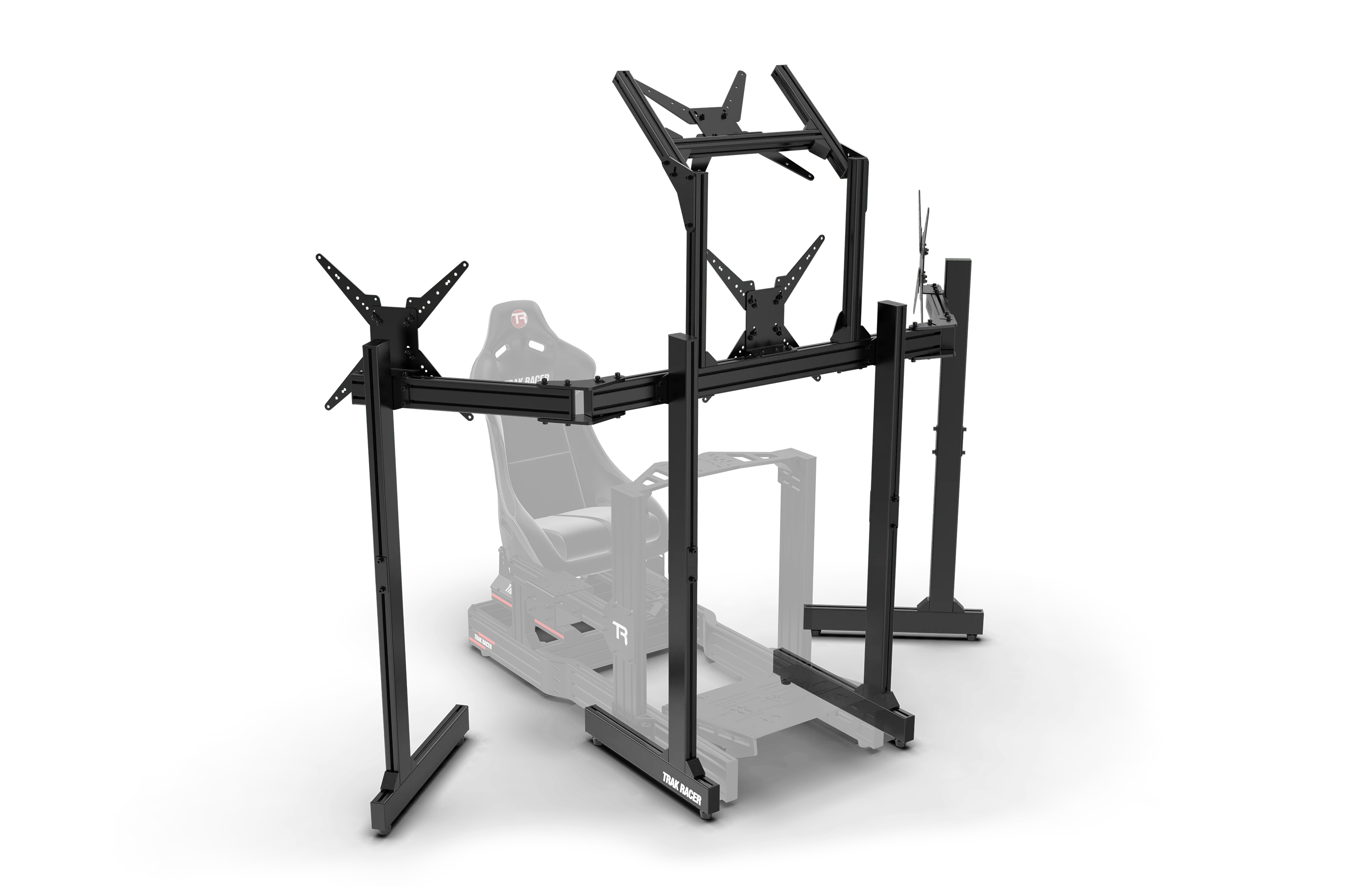 Freestanding Quad (4) Monitor Stand with Extra Leg Supports - Supports up to 55" Displays - Image 5