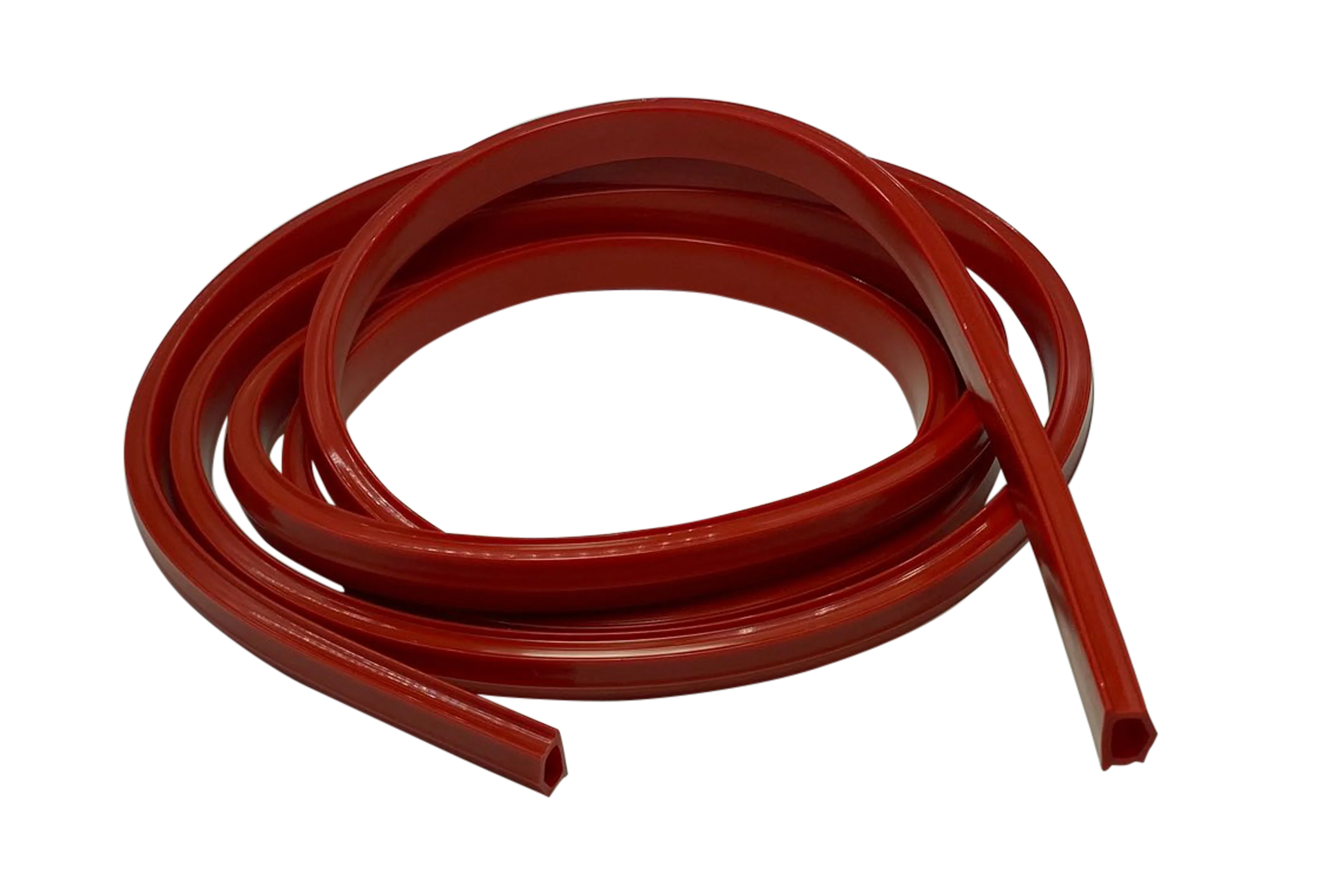 2m/79" Red Rubber Dust/Design Strip – Anti-Slip Protective Edge Trim for Aluminium Profile Sim Rigs - Image 3