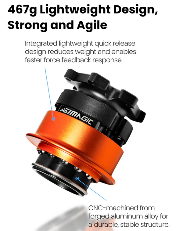 Simagic Alpha EVO USB Quick Release (QR-A) SRM Adapted - Image 6