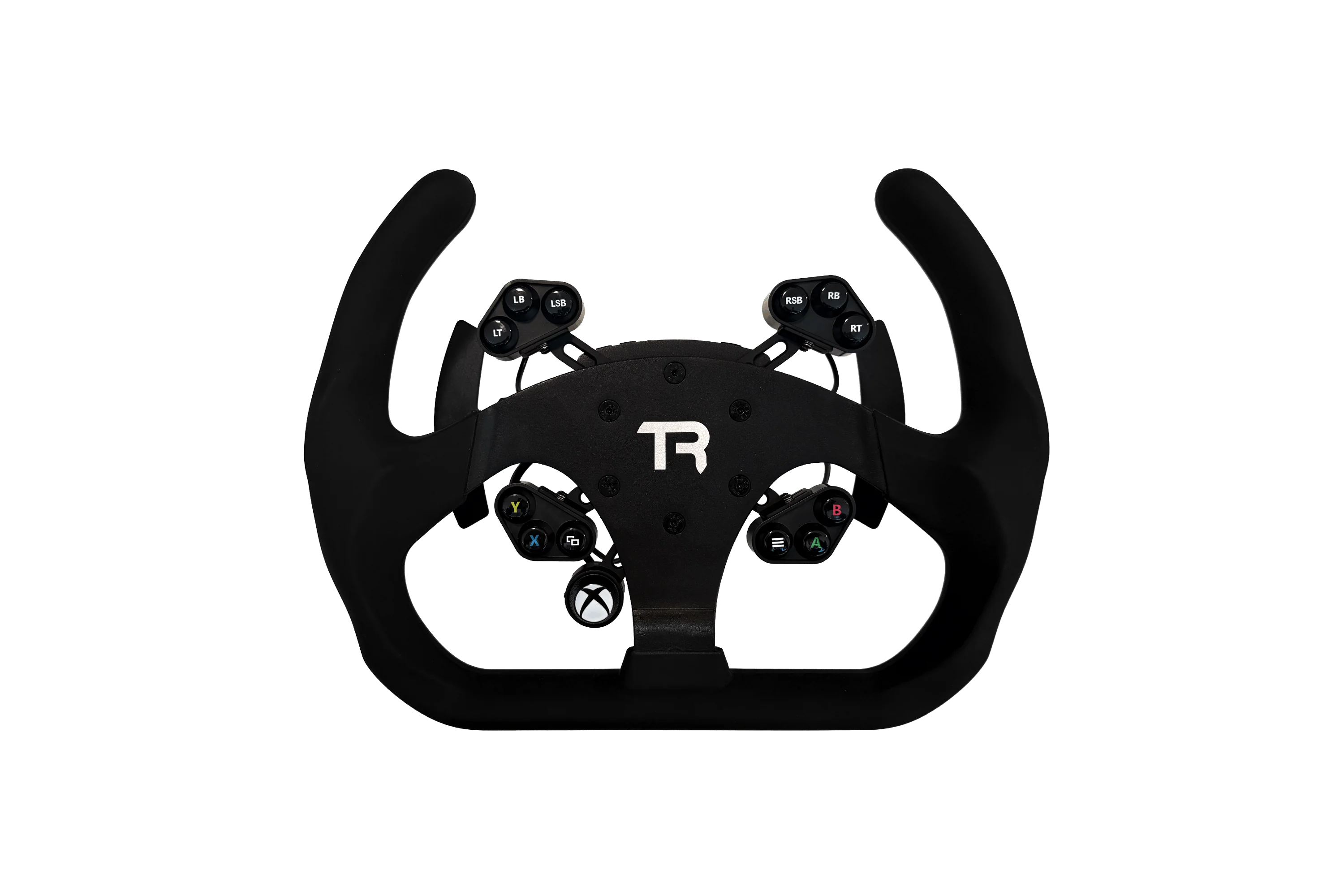 330mm/13" Flat-Bottom Open GT Sim Racing Wheel – Aluminium with Durable Silicon Hand Grips - Image 6