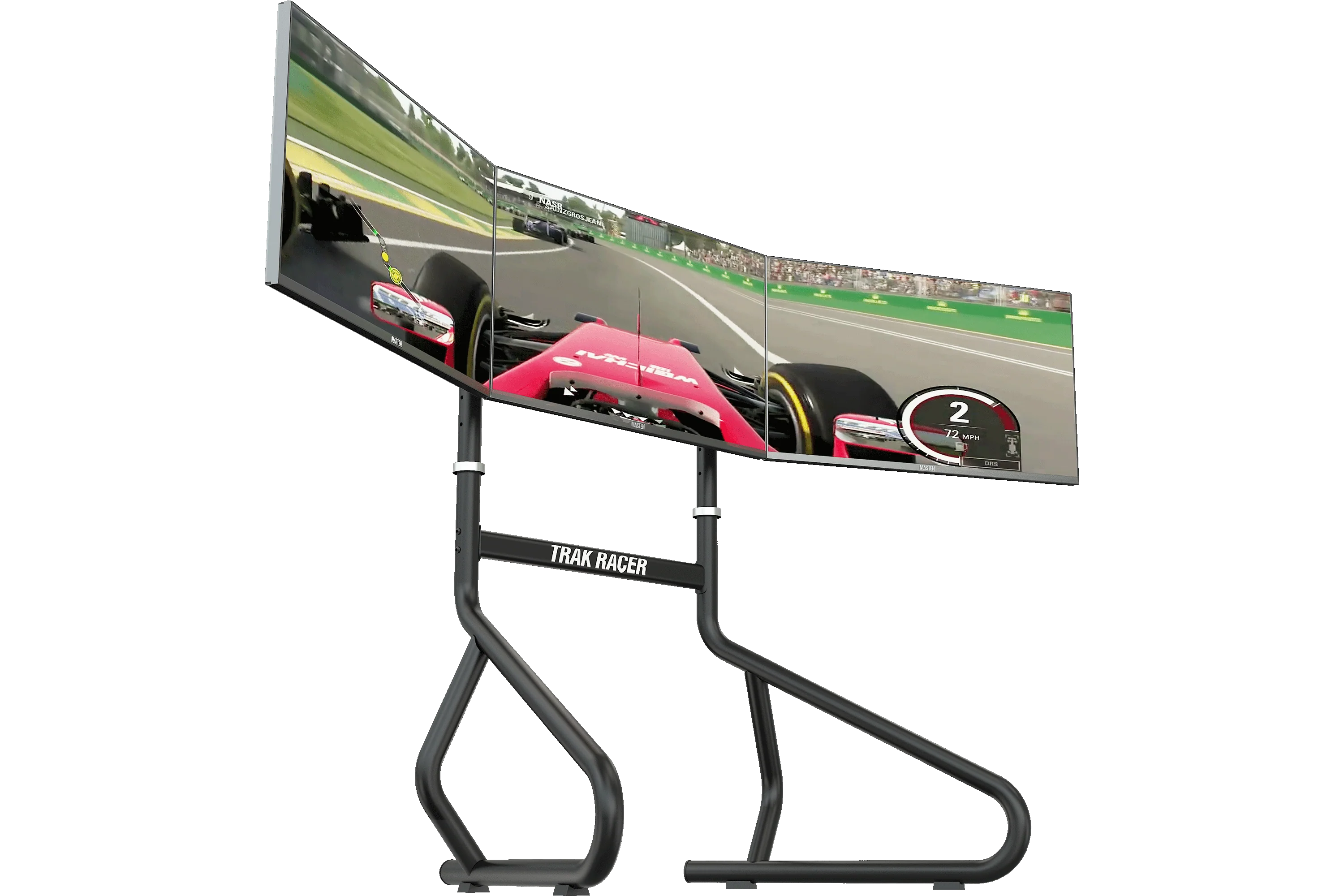 Freestanding Triple Monitor Stand - Supports 32" to 45" Displays - Image 2